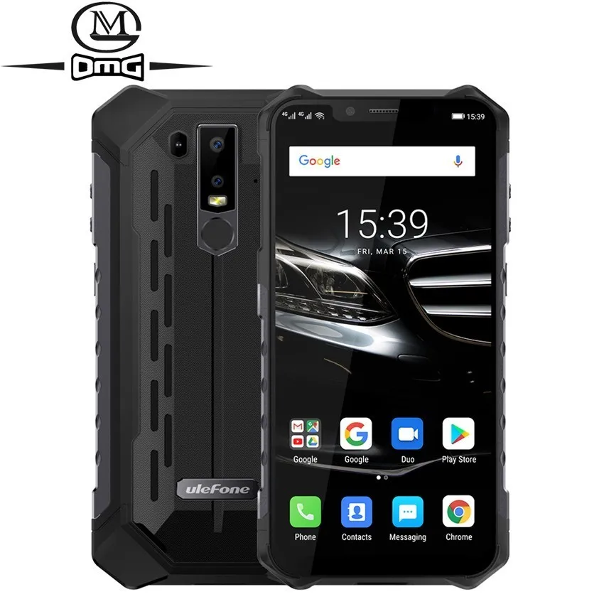 Ulefone Armor 6E IP68 прочный ударопрочный мобильный телефон Android 9,0 6,2 "4G + 64G сотовый телефон NFC телефоны Беспроводная зарядка 4G смартфон