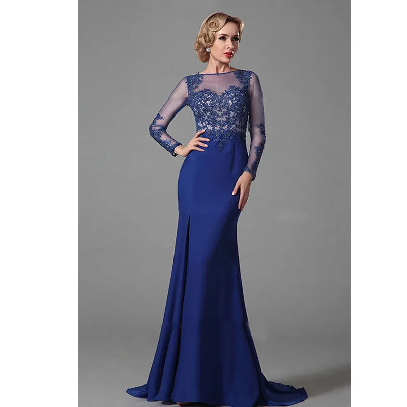 Long sleeve evening dress royal blue shirts Long sleeve evening dress royal blue shirts