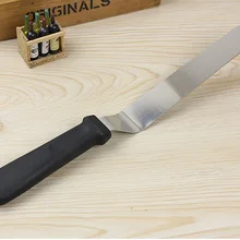 Ручка из нержавеющей стали 8 дюймов нож с изогнутым лезвием с прорезиненной ручкой поцелуй торт запеченная форма для выпечки лопатка для намазывания