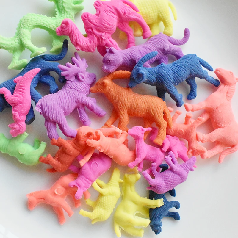 16pcs Small/Big Size Wild Animal Shape EVA Toys Grow Up In Water Children's Toy Aquarium Home
