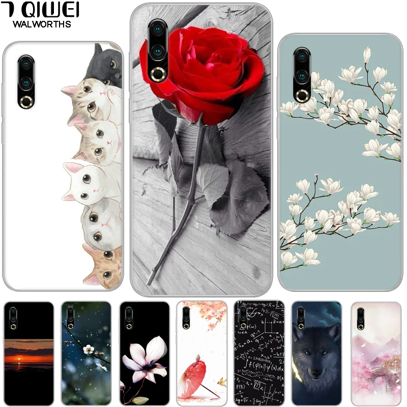 

For Meizu 16S Case 6.2'' Silicone Soft M971Q TPU Phone Case For Funda Meizu 16S Case Meizu16s 16 s s16 Cover Animal Para 2019