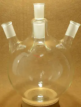 

Round Bottom Glass Flask,3000ml,24/40,4-Neck,Four NeckS,3L Lab Boiling Bottle