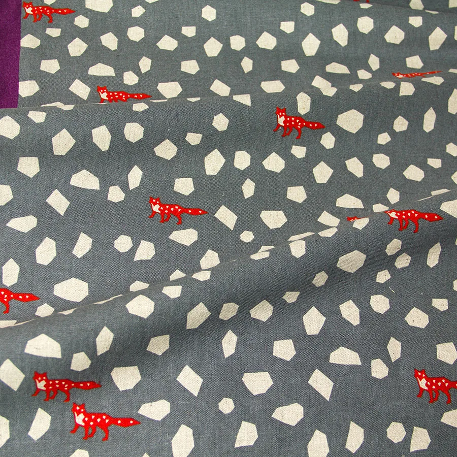 Полуметровая японская хлопчатобумажная льняная ткань стеганая ткань Echino от Etsuko furuya Stone D