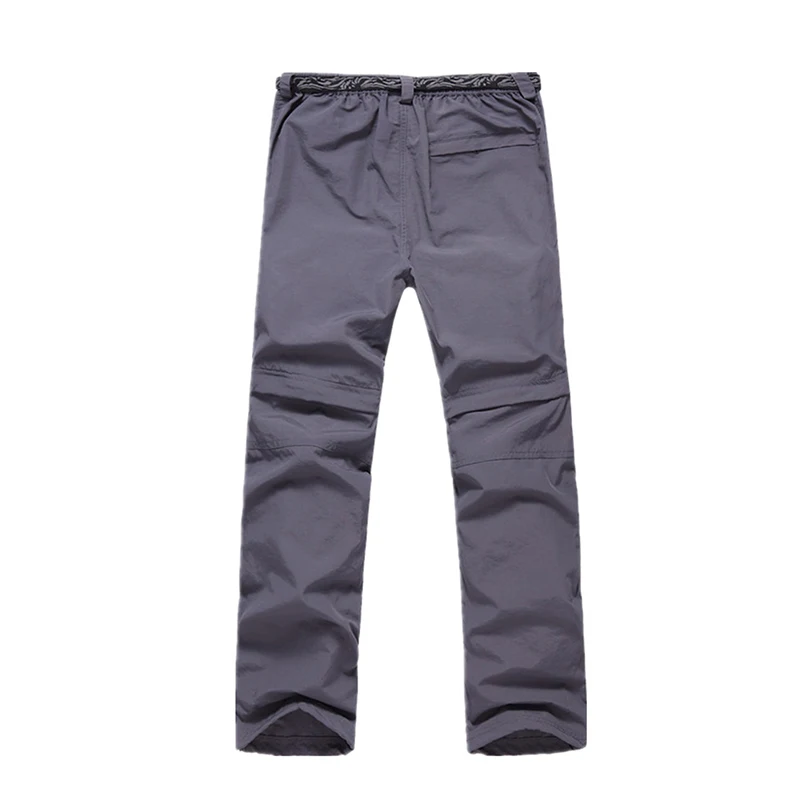 LANBAOSI hombres ligero rápido seco pantalones convertibles impermeable ejército verde caqui senderismo Trekking escalada deportes al aire libre