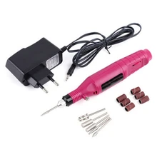 110-220V 6 Grinding Heads Feet Care Professional Electric Manicure Machine Nail Drill Manicure Set Nail Polishing File 100-240V