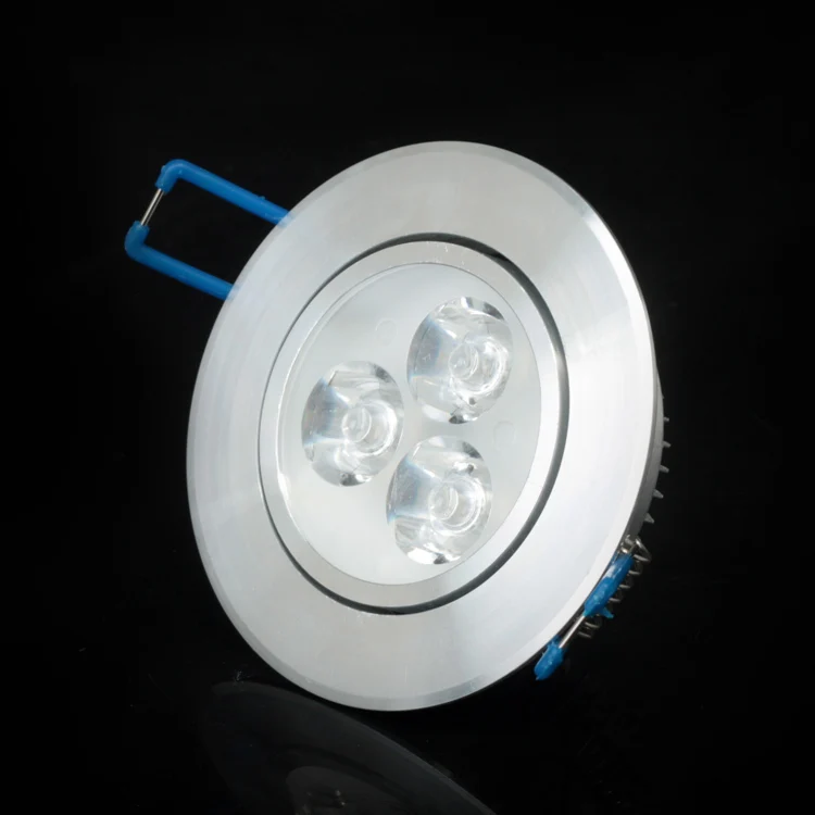 50pcs/lot Non Dimmable/Dimmable Recessed led downlight 3W 6W LED Spot