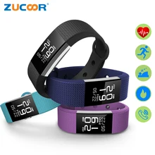 Zucoor Smart Браслет Pulse Мониторы Фитнес браслет RB49 Спорт Heart Rate трекер Шагомер Электронный Для мужчин Pulsera Inteligente
