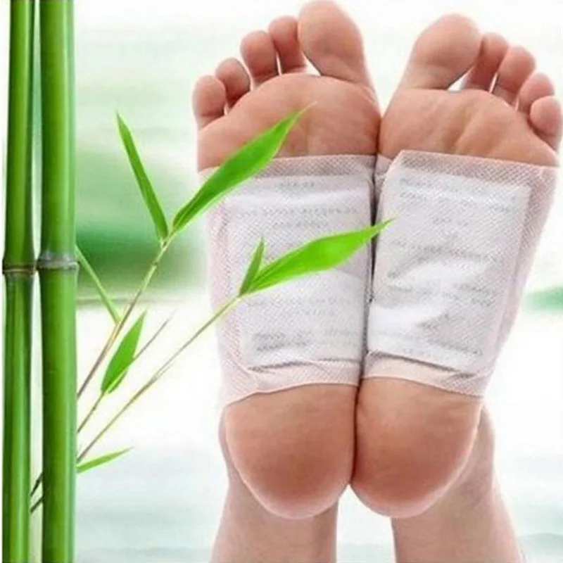 Новая мода 20 пар = (40 шт.) Детокс Пластыри для стоп колодки тела токсинов ноги похудения очищающий HerbalAdhesive
