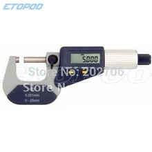 0-25 мм электронный наружный микрометр цифровой микрометр 0,001 мм 4 способа измерения