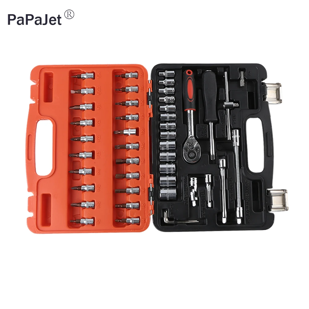 

46 PCs Metal Suit Multifunction Wrench Set With Screwdrivers High Quality Car Repair Tools Shipping From United States