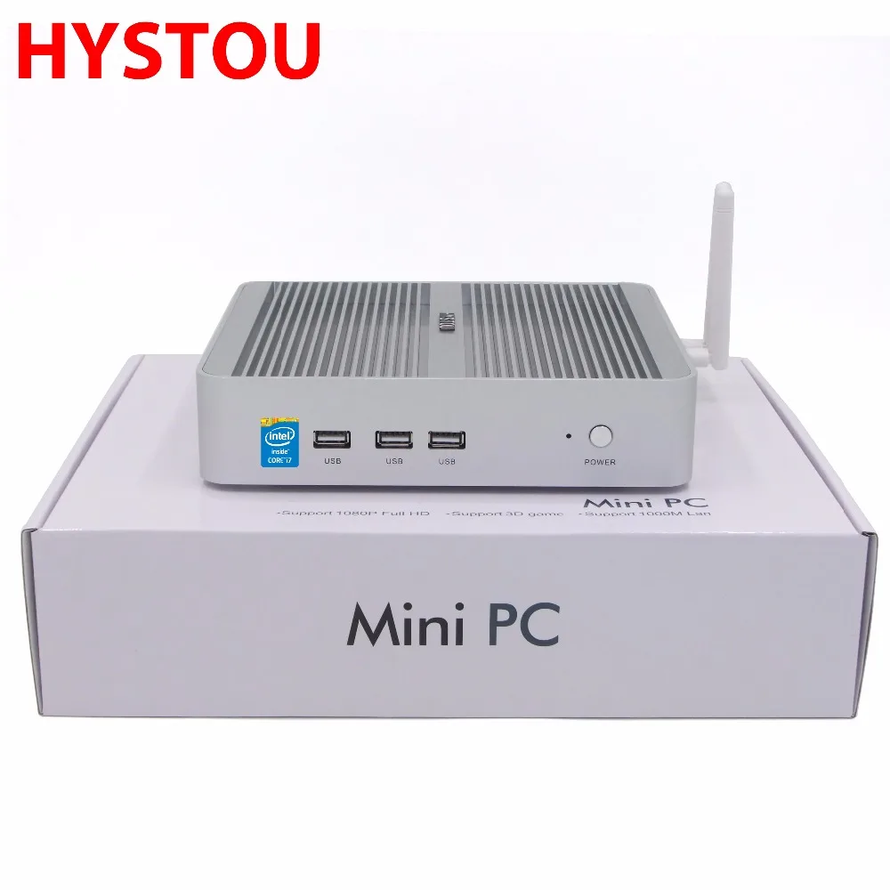 

HYSTOU Fanless Barebone Core i3 i5 i7 Mini PC Windows 10 5550u 3 Years Warranty Nuc Computer 4K Graphics HD 6000 HTPC TV Box