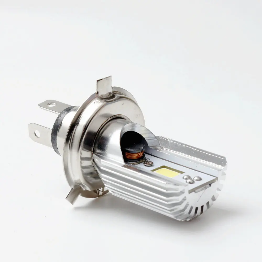 

2016 Real External Lights New H6 Led Motorcycle Headlight Bulbs 12w 1200lm Ba20d Hi Lo Beam Lamp Scooter Mgtv H4 Accessories