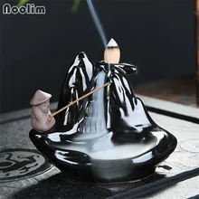 Керамическая дзен маленькая курильницы креативная подставка для ароматических палочек домашний декор ароматерапия черная ароматическая курильница