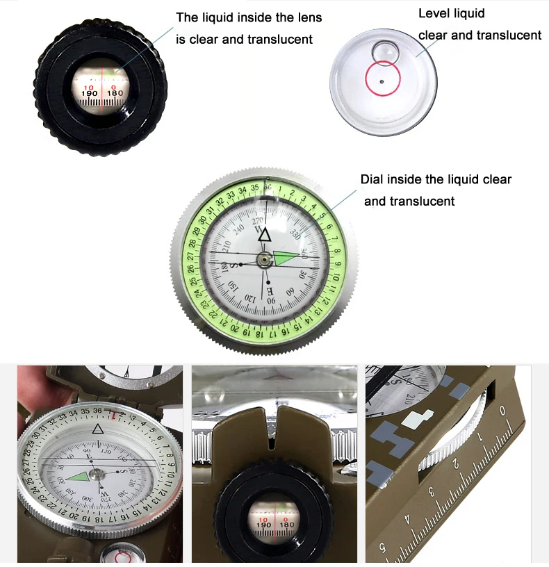 Askco Водонепроницаемый Военный компас для выживания, Походов, Кемпинга, армии, Карманный военный компас, ручной военный инвентарь