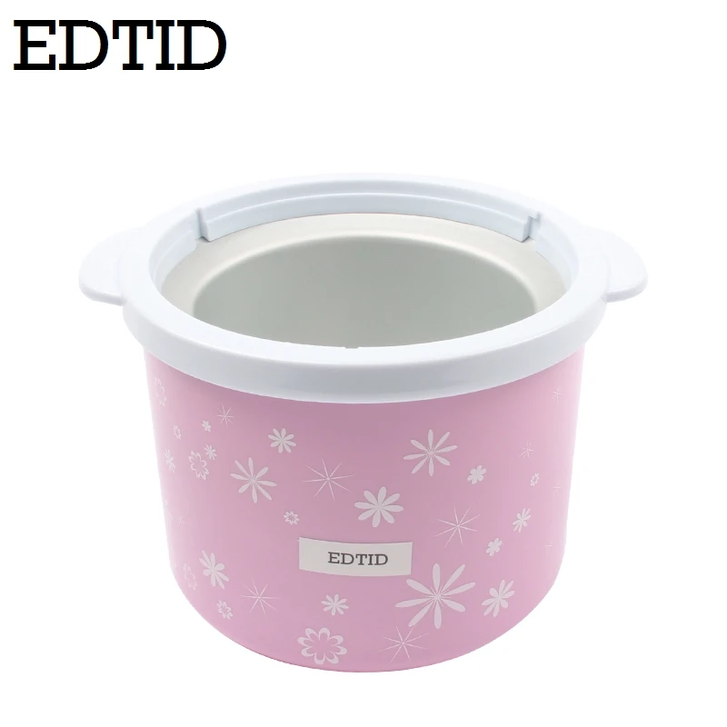 Tanie EDTID elektryczny Mini maszyna do lodów 1.5L gospodarstwa domowego automatyczne DIY miękkie mrożone owoce deser lody do koktajli mlecznych zamrażarka ue