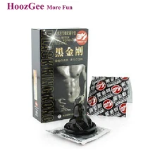 HoozGee Placer Rey Más Negro Kong Condones Productos Del Sexo, Los Condones masculinos de Látex Juguetes Adultos Del Sexo de La Salud Sexual 100 unids/lote