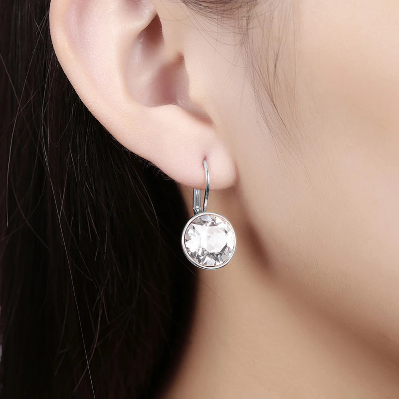 Best Quality Bella Piercing Earrings Made With Swarovski Elements Best Quality Bella Piercing Earrings Made With Swarovski Elements Clear Crystal From Bijoux Women Christmas Gift In Drop Jewelry