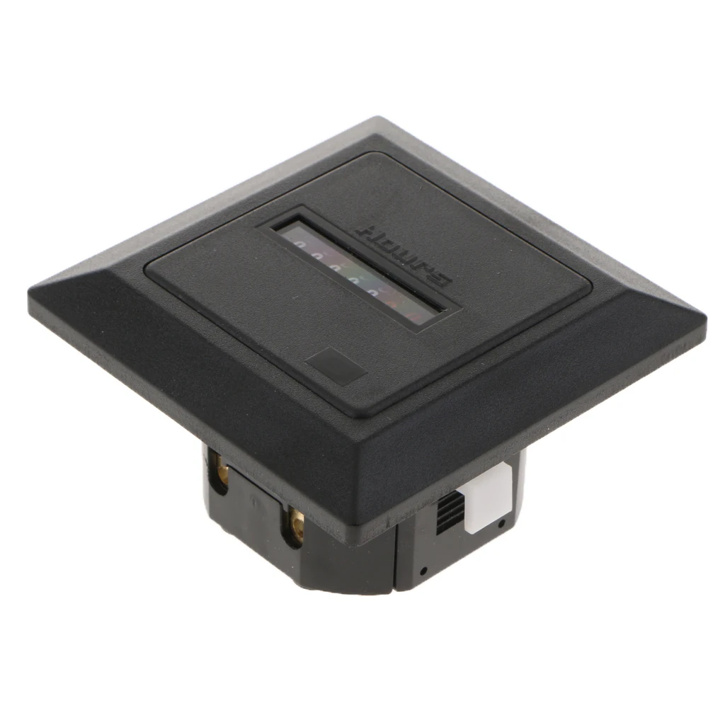 7 digtal 220~240V square non-resettable quartz sealed Hour meter timer meter counter