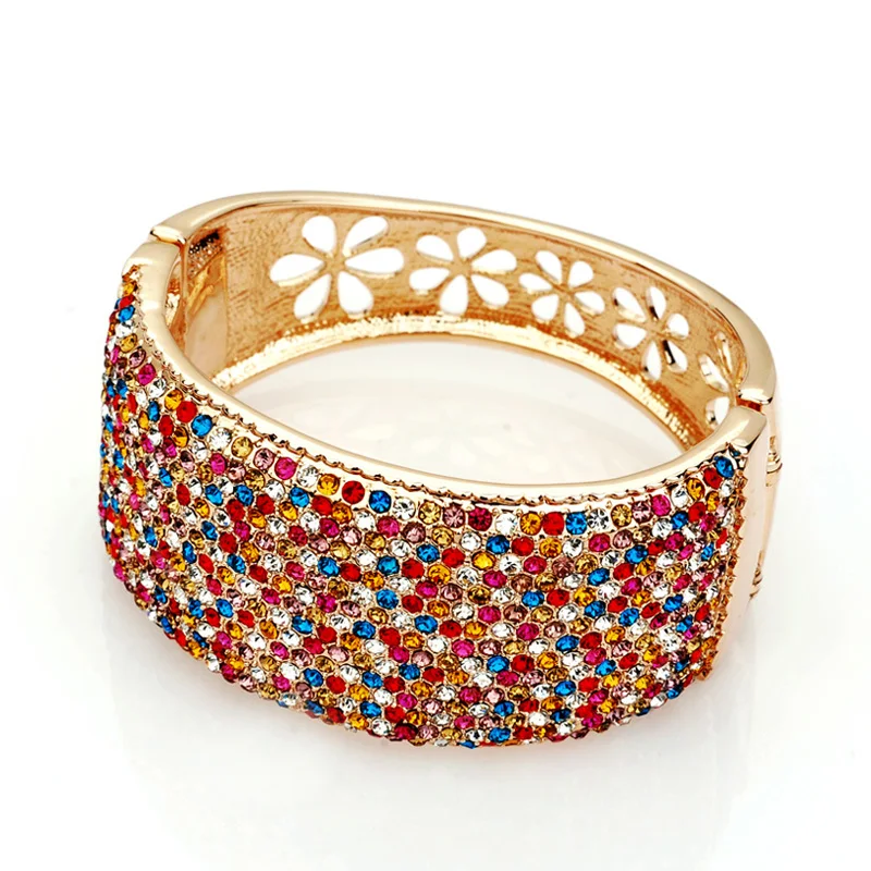 

Fashion accessories full rhinestone champagne color crystal bracelet female crystal gem jewelry