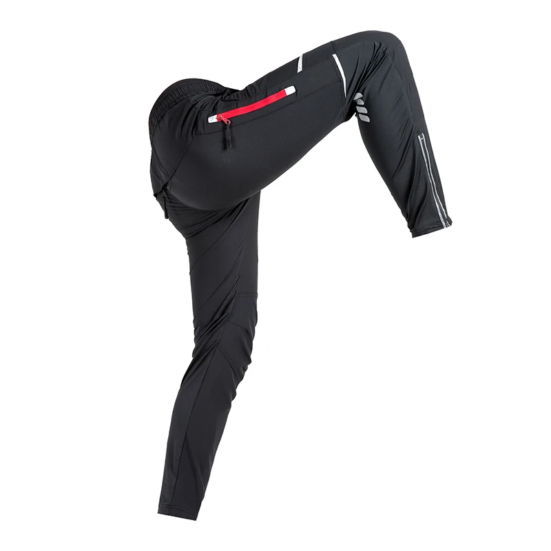 Goedkoop Lente Herfst UV proof Fiets Broek Lange Bike Broek Winddicht Road Track MTB Fietsen Broek mannen Fietsen kleding quick droog