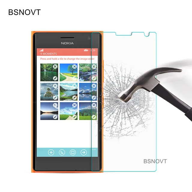 2 шт. Защитное стекло для экрана Nokia Lumia 730 защитное закаленное 735 пленка | Мобильные