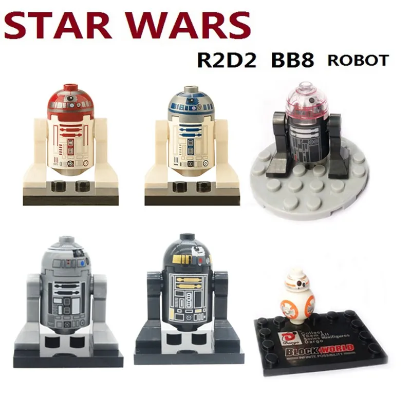 6pcs Star Wars Astromech Droid Escape R2 D2 R2 Q2 Red R2 Q2 8 R2 D5 Death Star Figures Compatible Bricks Block Kit Toys Star Wars Astromech Brick Blockstar Wars Aliexpress