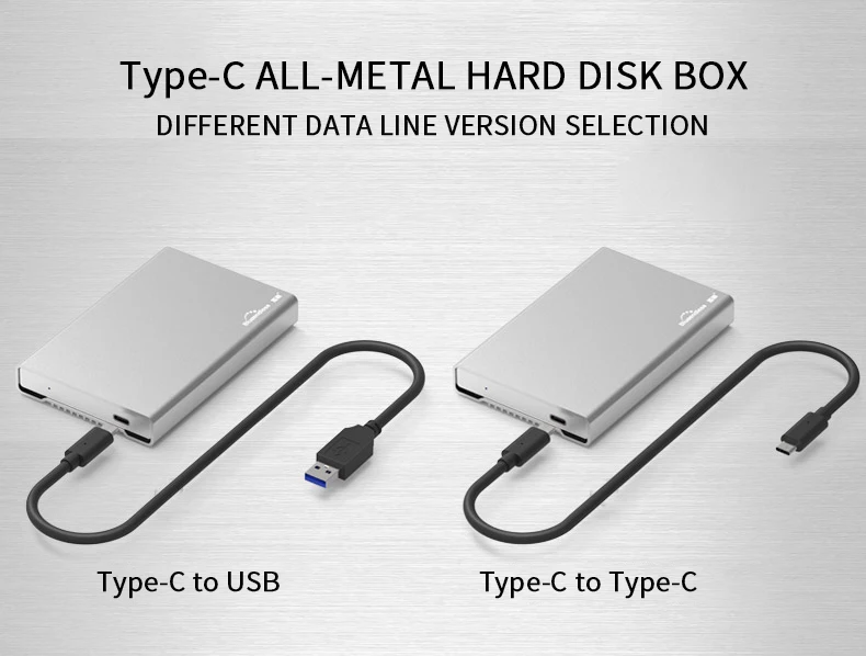 Продукт Алюминиевый 2," hdd корпус Тип C usb 3,1 Sata 1 ТБ портативный внешний жесткий диск для настольного ноутбука blueendless