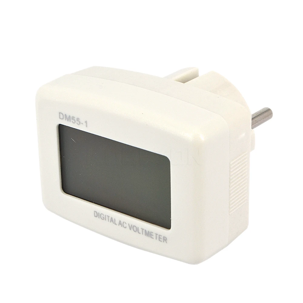 AC Digital Voltage meter tester Voltmeter 100 300V Switch EU Plug Volt