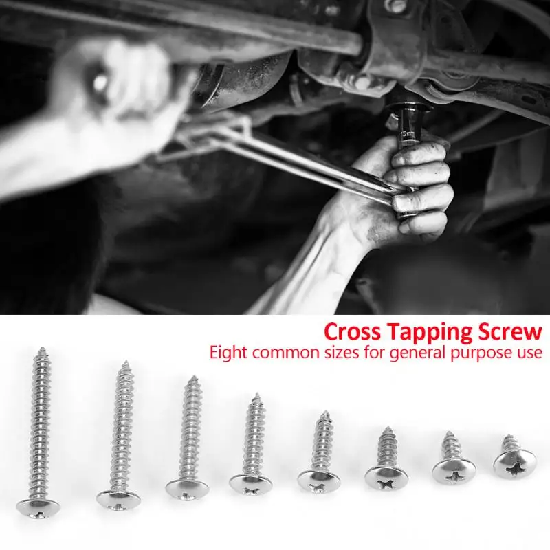 

200Pcs/Set M4 Stainless Steel Screws Self Tapping Screws Combination Set Truss Self-tapping Screws tornillos Hardware