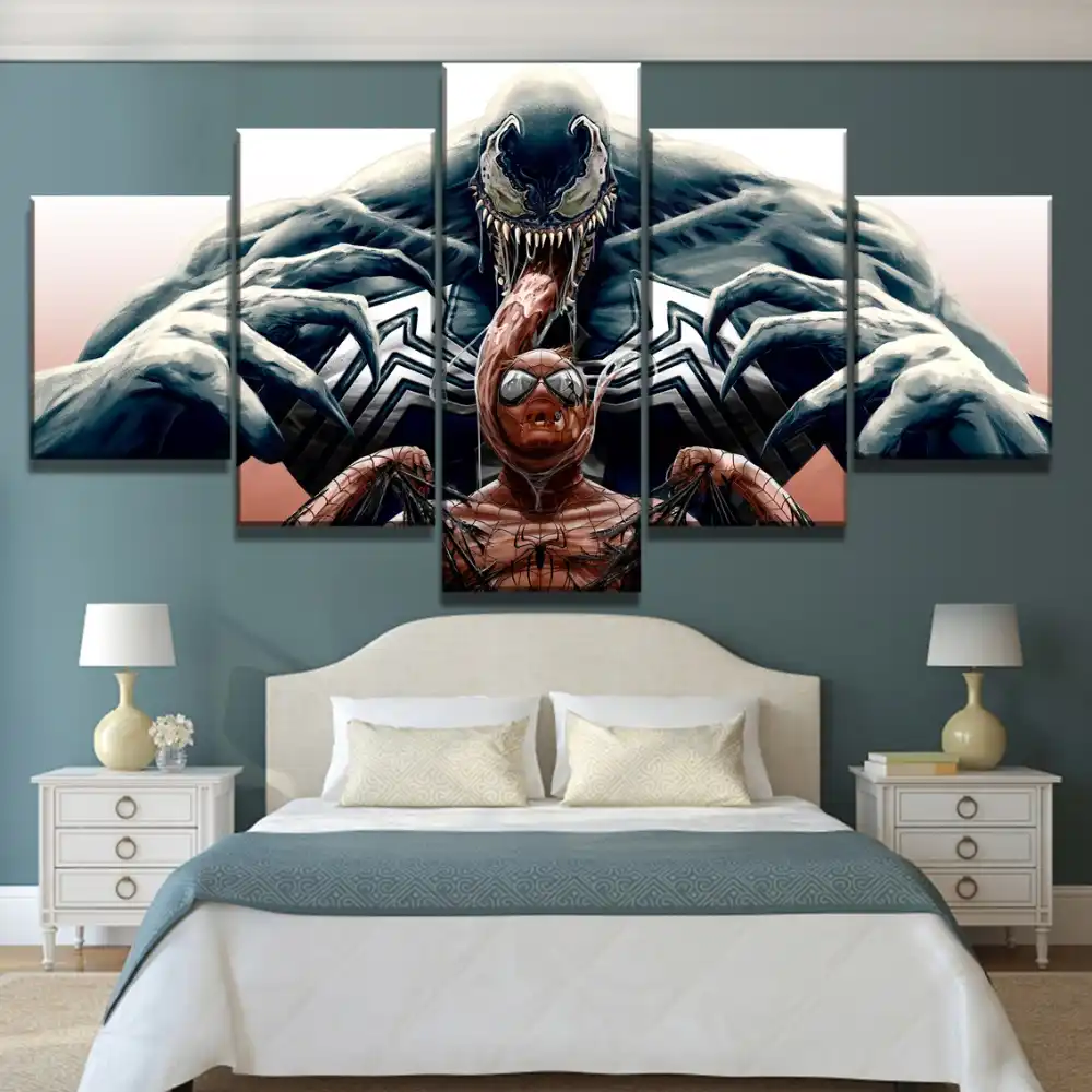 Spiderman shredded venom coat HD Canvas prints Painting Home decor Room Wall art