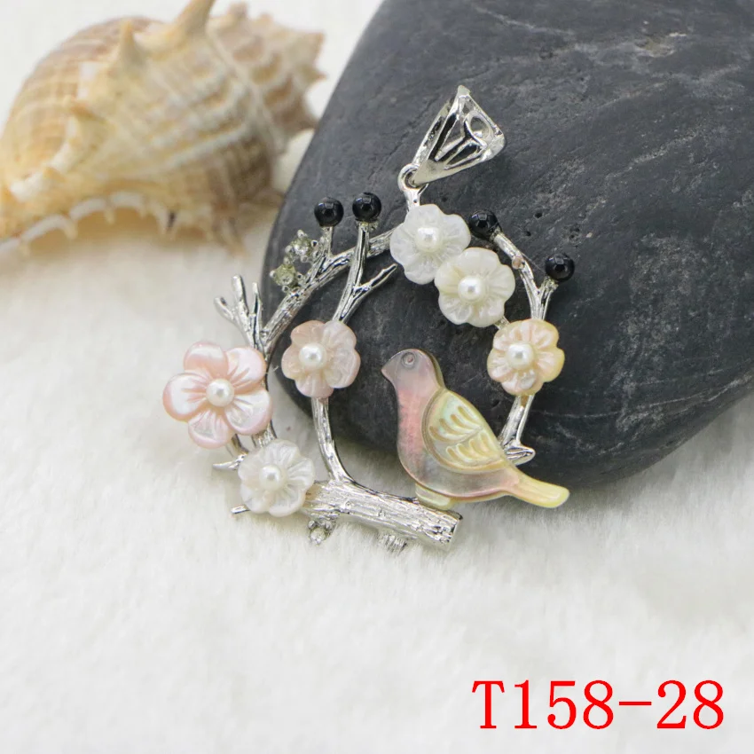 WUBIANLU морской натуральный белый жемчуг оболочки Абалон оболочки кулон подходит мода женский ожерелье сделай сам