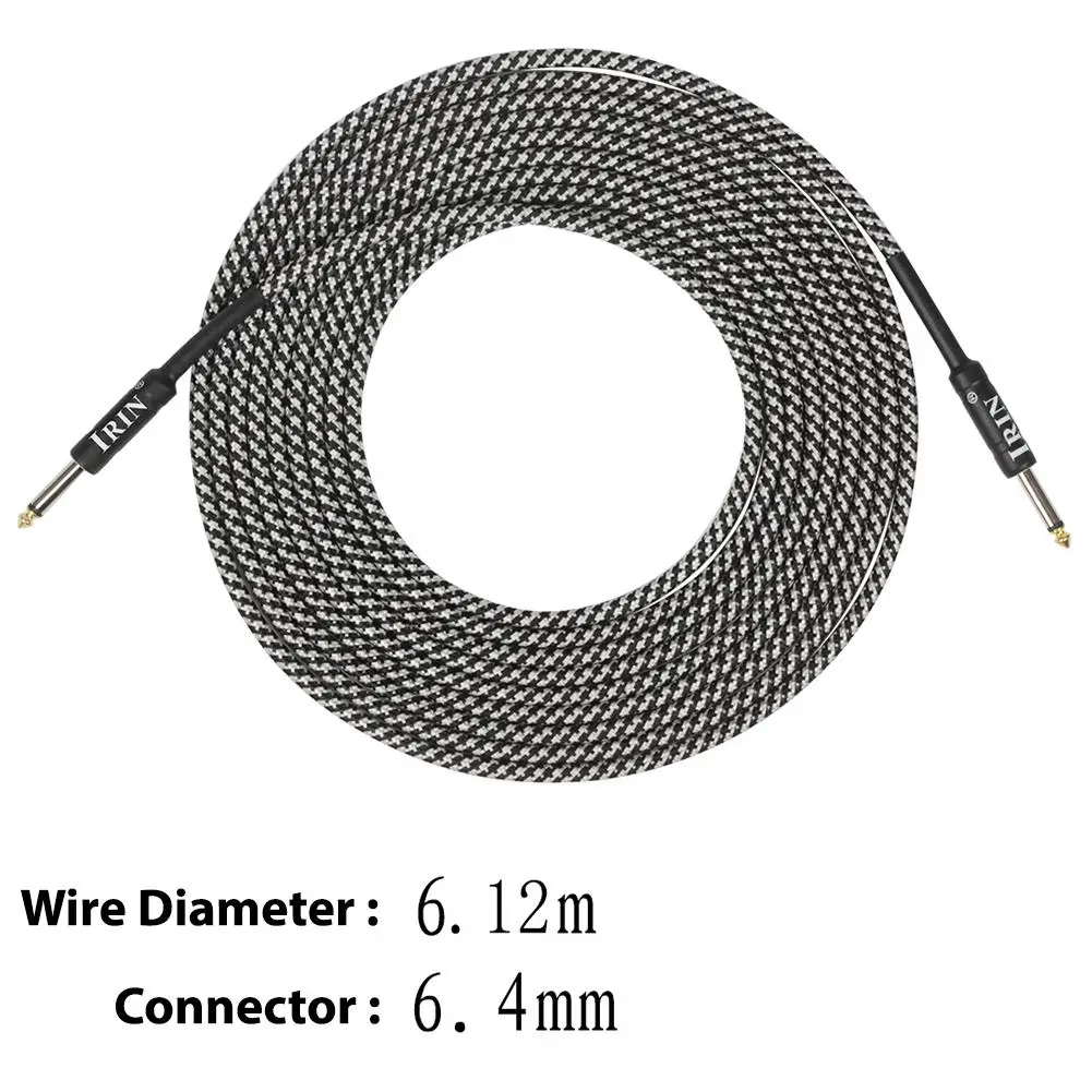 

Dragonpad 6M Audio Cable Guitar Bass Connecting Line Audio Cable Wires Musical Instrument Accessories