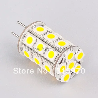 

27Led Marine G4 Light Lamp 5050SMD Led As Light Source Replace Halogen 35W 12VAC&12VDC&24VDC 540-594LM 1pcs/lot