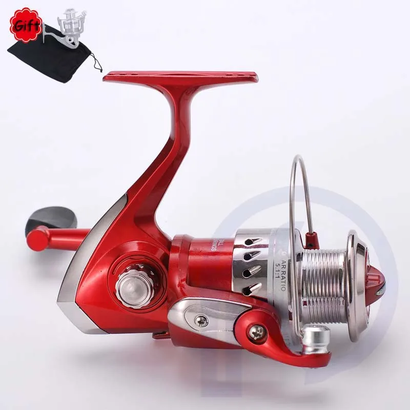 

NL1000-6000 Fishing Reel Lightweight Plastic Hight Strength Spinning Wheels Blue Red Gold Fishing Wheel with Fishing Reel Bag