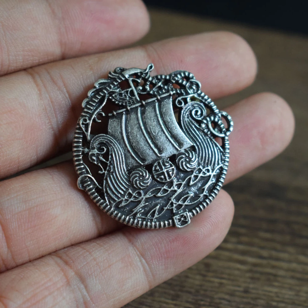 Брошь SanLan с кораблем викингов скандинавские украшения лодкой викингов|ship brooch|brooch