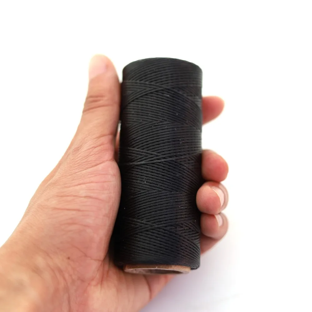 waxed thread 1.0mm dark grey 3