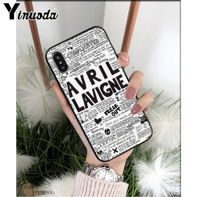 Yinuoda Avril Lavigne силиконовый мягкий чехол для телефона из ТПУ для Apple iPhone 8 7 6 6S Plus X XS MAX 5 5S SE XR мобильных телефонов - Цвет: A5