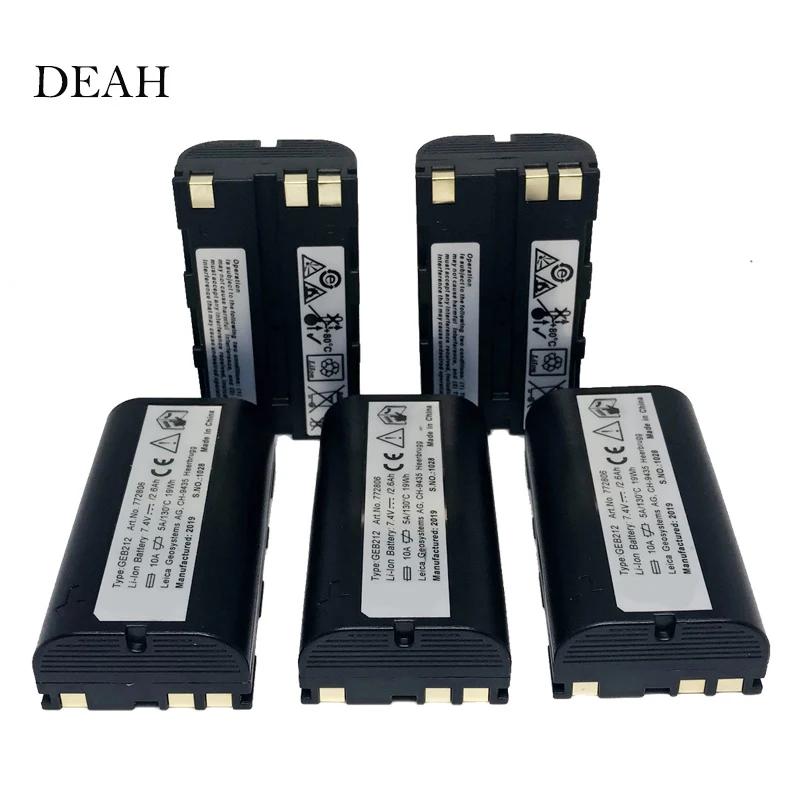 

5PCS 7.4V 2600mAh GEB212 GEB211 Li-ion Replacement Battery For ATX1200 RX1200 GPS1200 GRX1200 GS15 GS10 GPS TS02 TS06 GS10 GS15