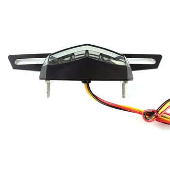 

Motorcycle Adjustable Folding License Plate Holder Tail Light Bracket Mount