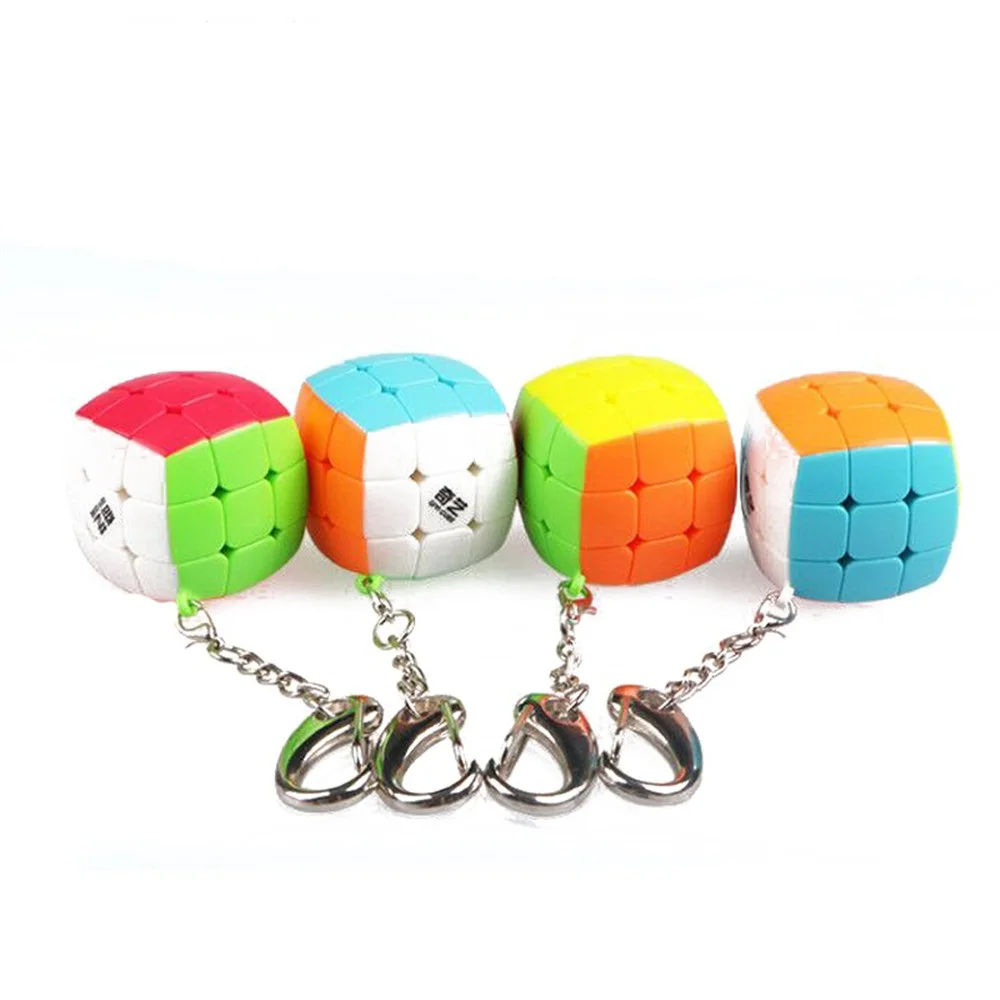 QIYI небольшой булочки 3x3x3 быстрая зарядка ультра-Гладкий кубар-Рубик на скорость