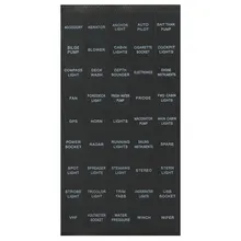 Автомобиль Лодка инструмент переключатель Панель Этикетка с надписью набор 45 шт. морской gps Рог Свет