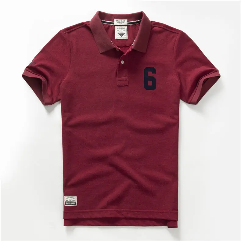 2019 Short Sleeve Polo Shirt Men Summer Antique Pattern Solid Cotton Men Polo Shirts Male Quick Dry Quality Brand Tshirt Tops 04