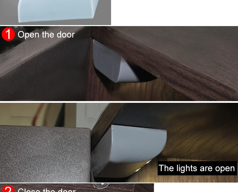 Foxanon LED Auto Wireless Sensor Light Night Light for Cabinet Drawer Workshop Basement Closet Lamp Cabinet Wardrobe lighting  (3)