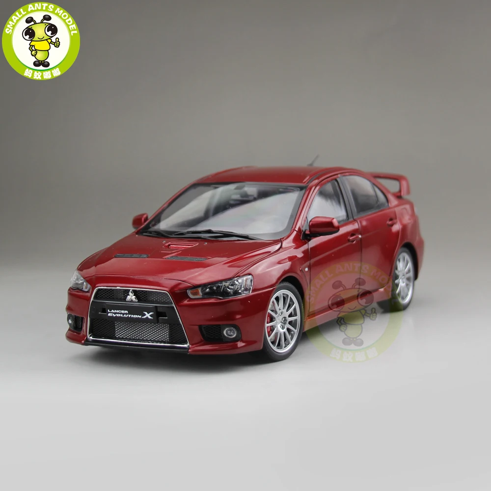 1/18 Mitsubishi Lancer EVO-X EVO X 10 Left Steering Wheel Diecast Metal Car Model Toy Boy Girl Gift Red Color