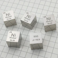DIY Science 1 шт 10 мм зеркальная полировка никелевый кубик, промежуточная Таблица элементов куб(Ni≥99. 5