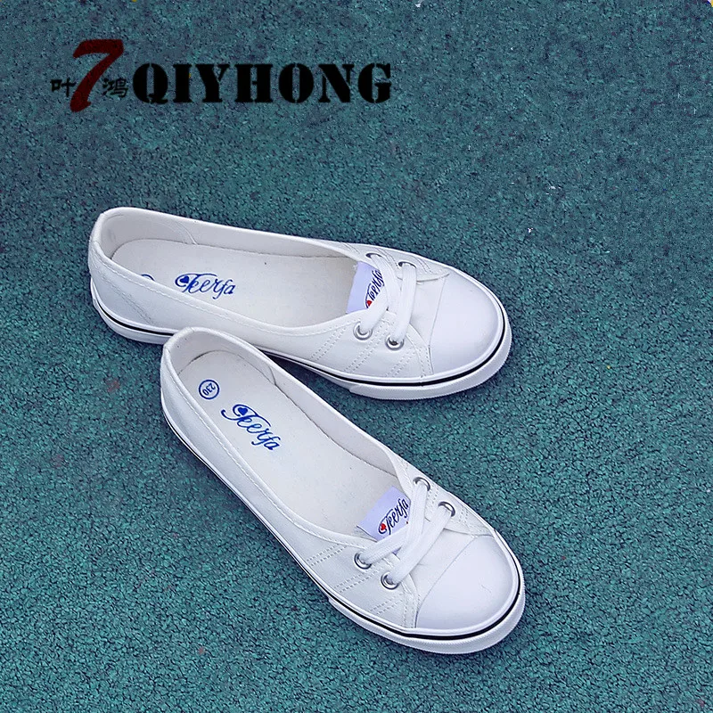 

Women'S Summer Shoes 2018 New Flats Solid Color Sewing Adult Canvas Shoes Women'S Fabrics Sapato Women Size 35-40