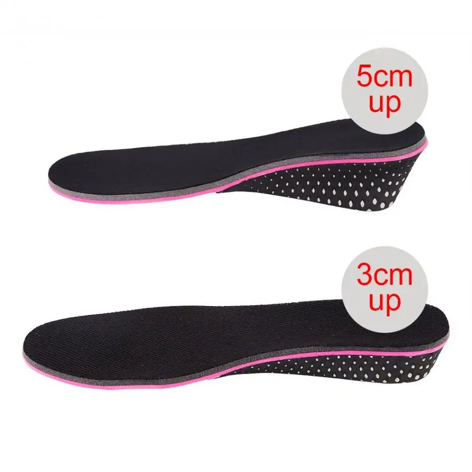 

1Pair Invisible Heel Height Increase Elevator Insoles Orthopedic Shoe Lifting Pad Shock Absorbing EVA Heel Lift Insert Shoes Pad