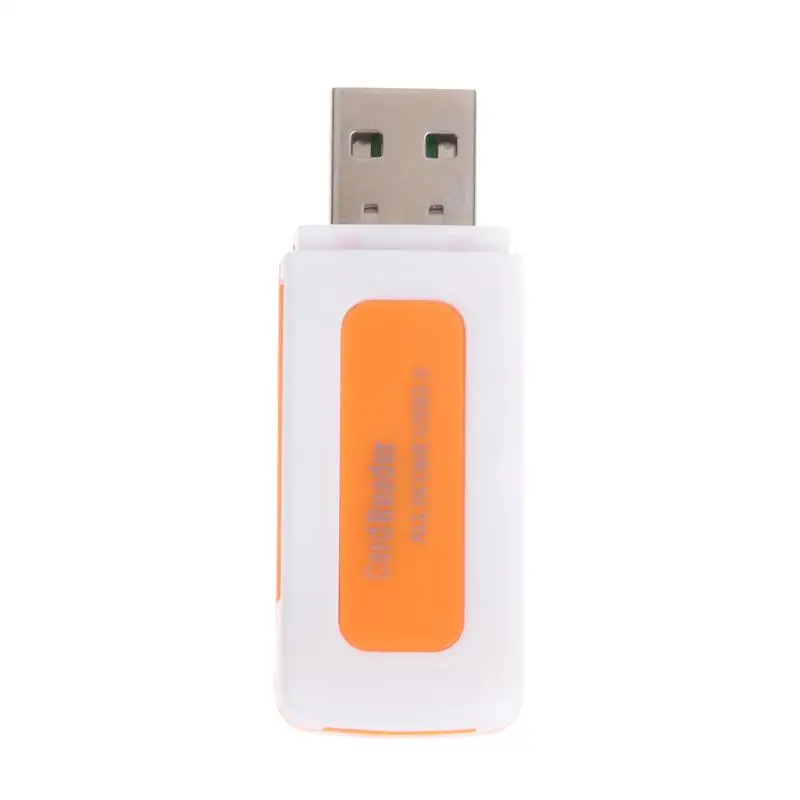 Мини USB2.0 4 слота для карт считыватель смарт-карт SD/MMC TF MS M2 кард-ридер для SD/Mini-SD/SD Ultra/MMC/MMCII/RS-MMC/HS-MMC/SDHC