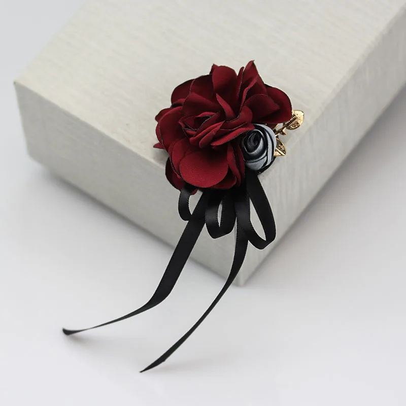

New Romantic Cloth Art Flower Brooch Coat Cardigan Brooches for Women Lapel Pin Coat Fashion Jewelry Luxury Clothing Accessories