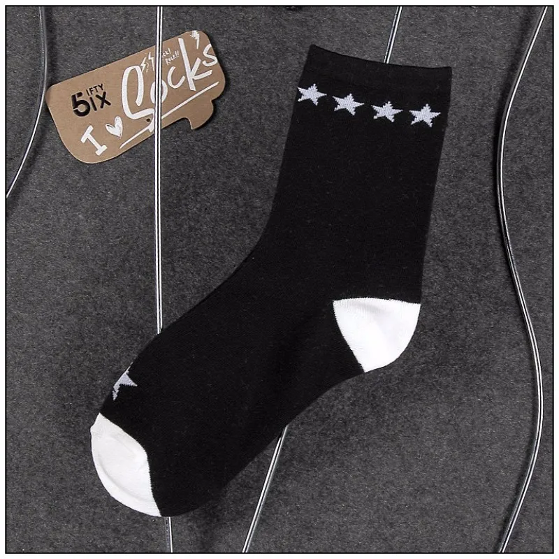 Cody Сталь брендовые носки в полоску Женщины известных модных Star носки девушка Бизнес хлопок Повседневное носки Длинные Для женщин 3 пар/лот